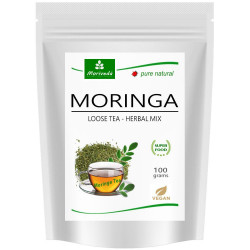 MoriVeda® Moringa Kräutertee 100g, geschnitten (lose)
