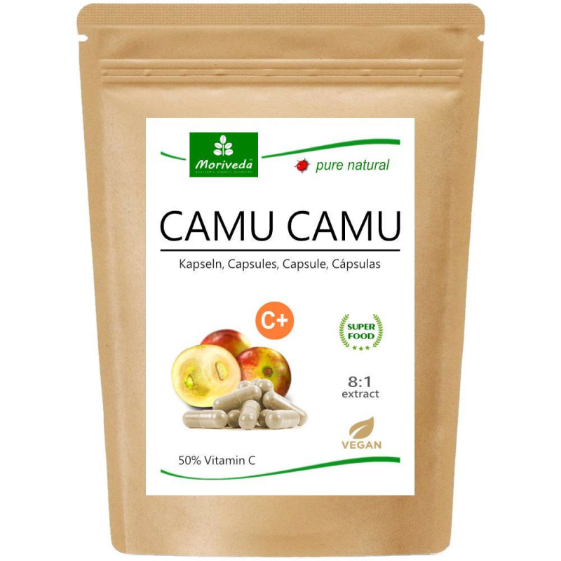 MoriVeda® Camu Camu Extrakt  Kapseln - 50% Vitamin C standardisiert 120 Stück
