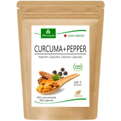 MoriVeda® Curcuma + Pfeffer 20:1 Extrakt Kapseln - 95% Curcumin und Piperin 90 Stück