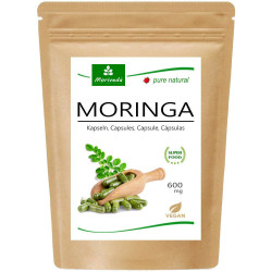 MoriVeda® Moringa Kapseln 600mg - Moringa Oleifera 120 Stück