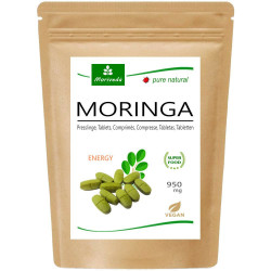 MoriVeda Moringa Energy Tabletten 1000mg - Moringa Oleifera mit Ayurveda Kräutermischung 120 Stück